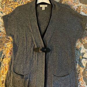 Coldwater Creek Gray Cardigan Sweater Wrap